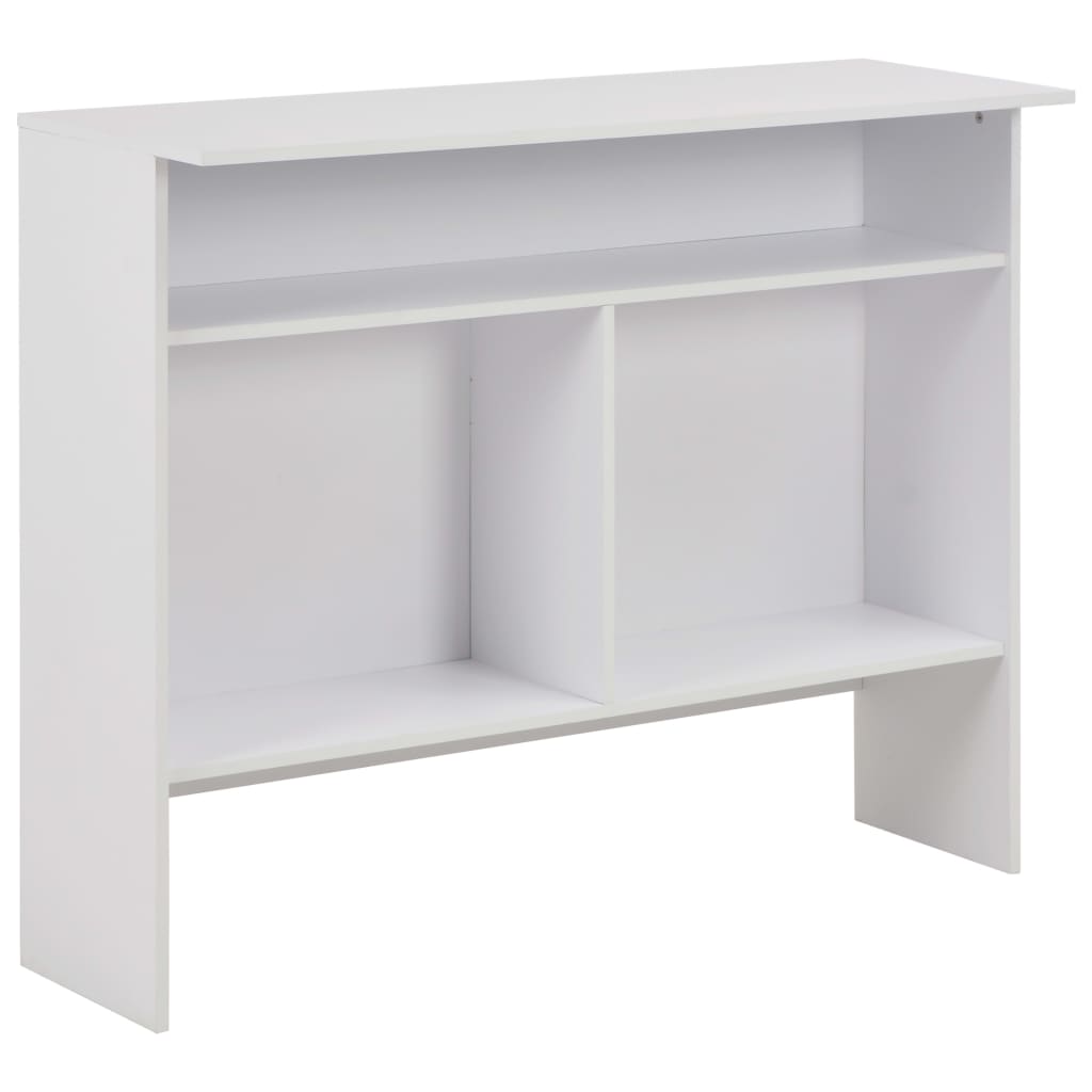 Mesa de bar | Mesa de bistrô com 2 tampos branco 130x40x120 cm CFW750158 - 8