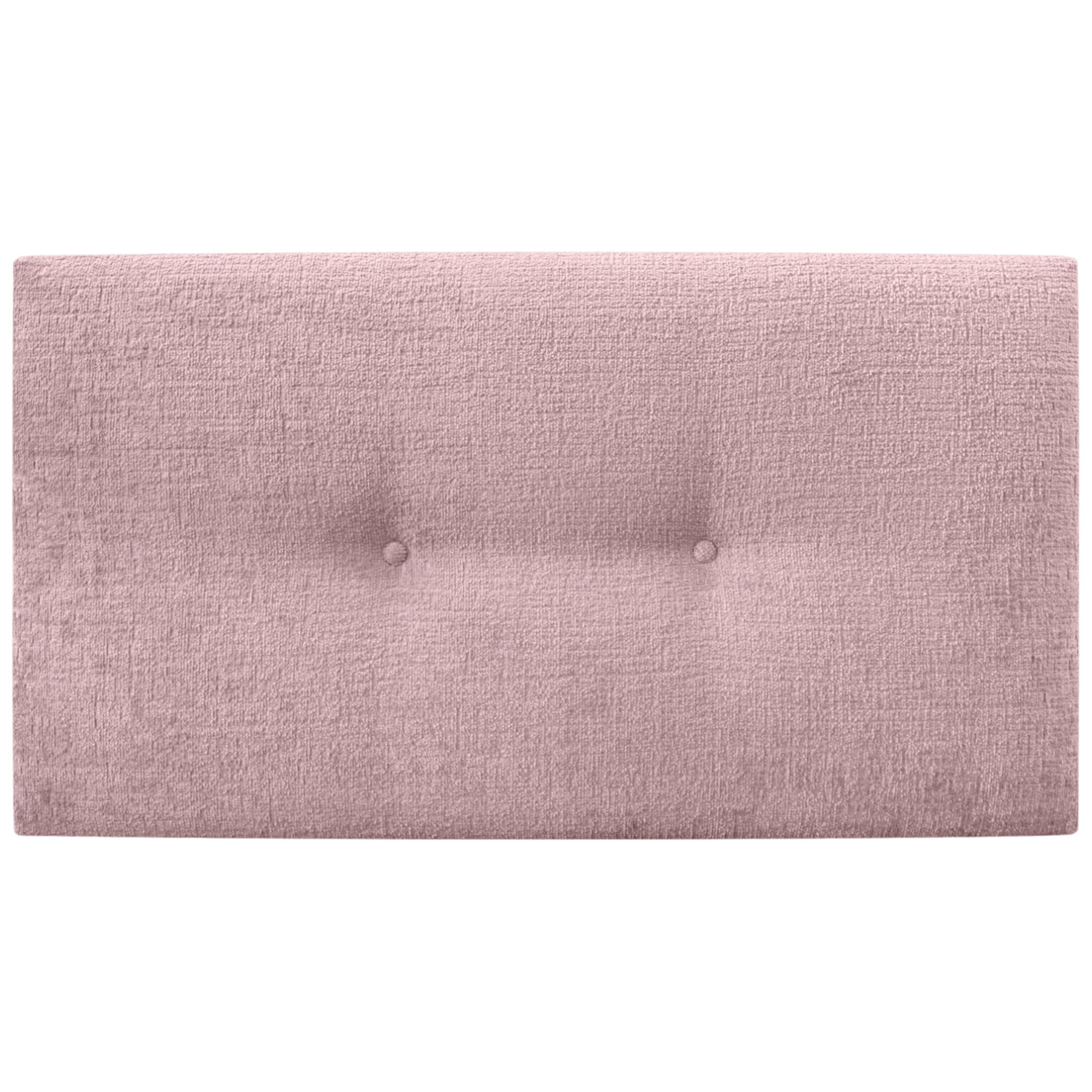 DHOME Testiera in lana ecologica premium finitura liscia con bottoni testiera imbottita per letto camera imbottitura lusso (Salmone, 110 cm) - 3