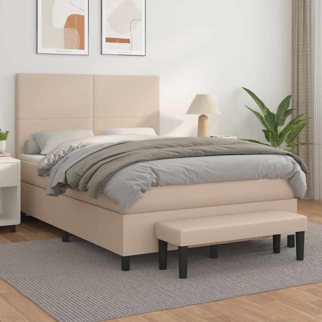Lit Double Rembourré Albacete Sommier à lattes Housse Similicuir 180 x