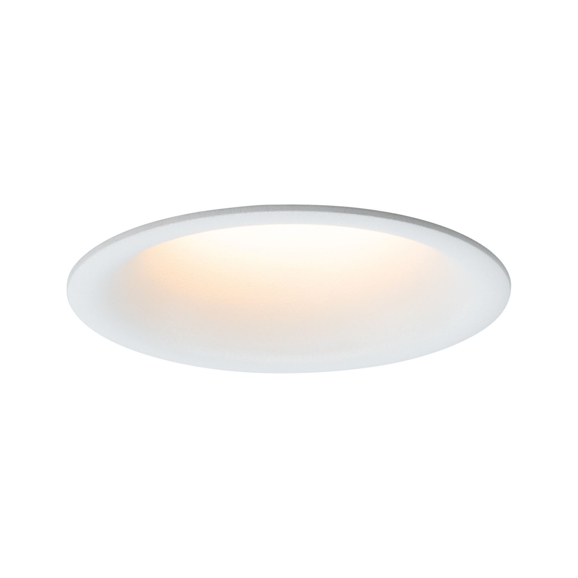 Spot encastré LED Cymbal Coin Kit de base IP44 rond 77mm Coin 3x6W 3x440lm 230V gradable Dim to warm Blanc dépoli - 3