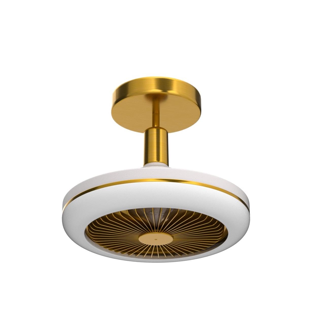 Ventilateur de plafond avec lumière, 30 W, silencieux, avec télécommande, 3 vitesses, intensité variable, douille E27 - 7