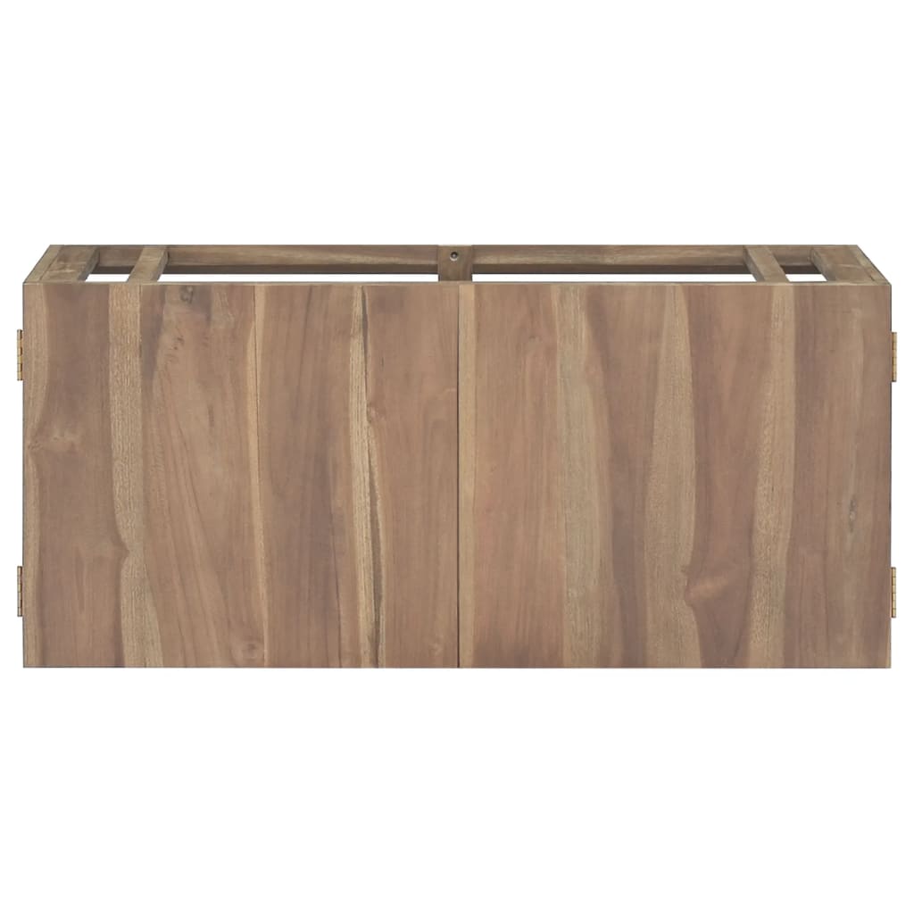 Armoire Murale De Salle De Bainmeuble De Rangement X X Cm Bois De Teck Massif