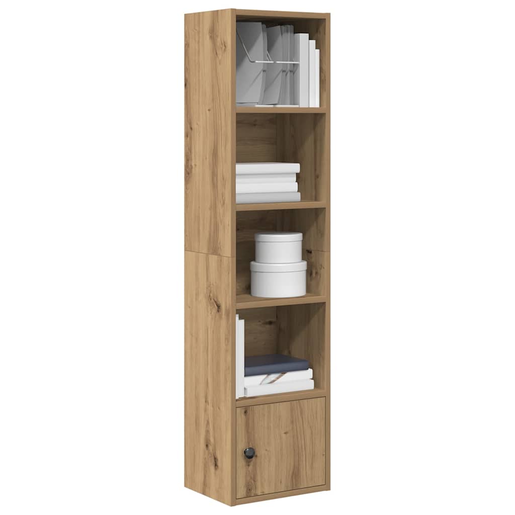 Bibliothèque pour Bureau en Bois Marron H. 127 x l. 31 x P. 24 cm - 2