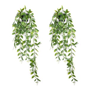Lot de 2 plantes artificielles à suspendre en pot avec pot, plantes artificielles d'intérieur, décoration de lierre artificiel, plantes d'eucalyptus à suspendre pour bureau, salon, balcon, mur Lot de 2 plantes artificielles à suspendre en pot avec pot, plantes artificielles d'intérieur, décoration de lierre artificiel, plantes d'eucalyptus à suspendre pour bureau, salon, balcon, mur