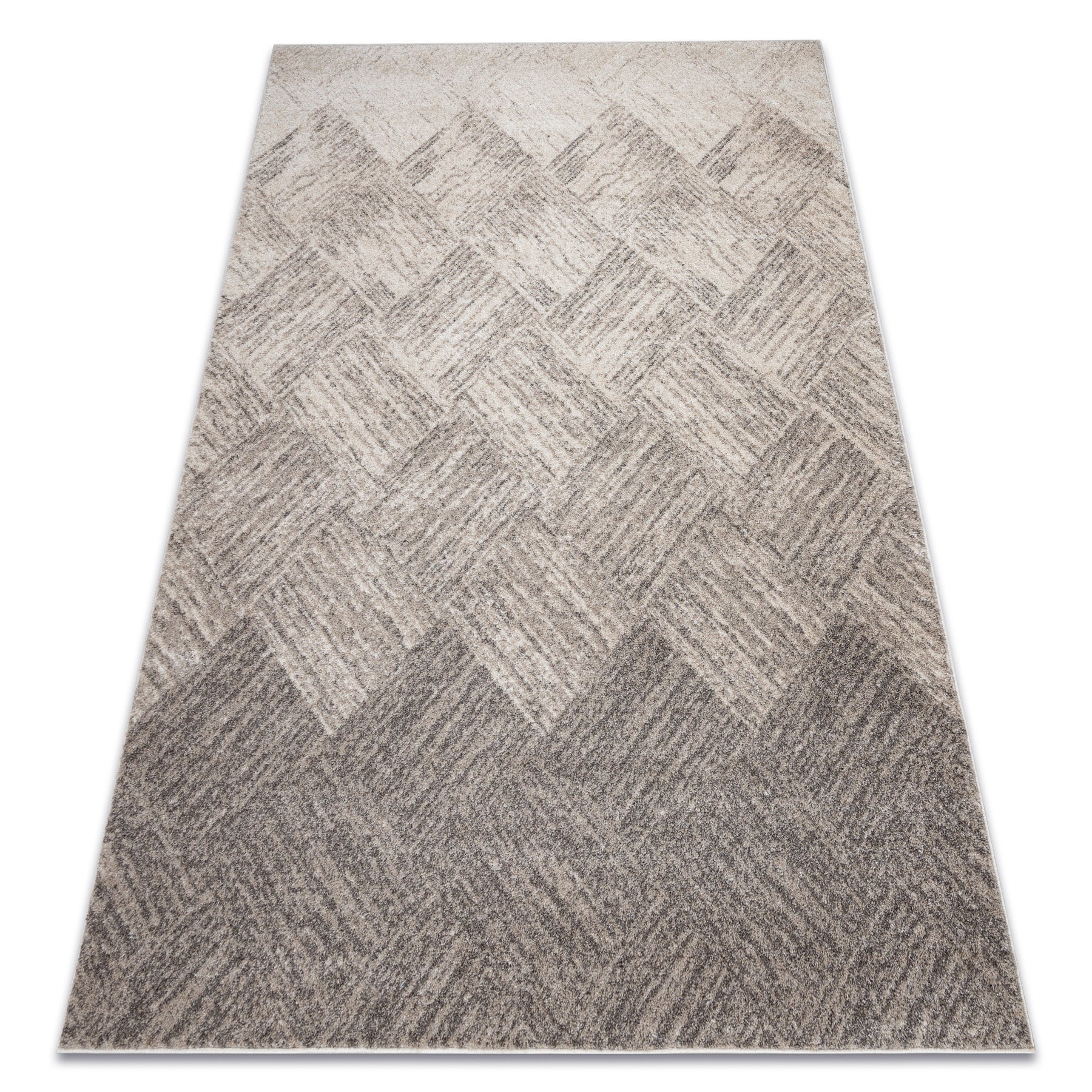 Dywan FUSION 9775 beż / brązowy - Geometryczny, nowoczesny, abstrakcyjny 160x220 cm