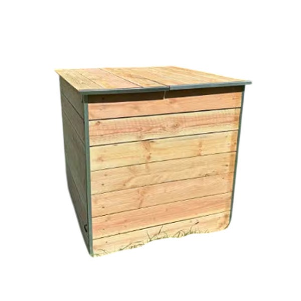 Composteur en bois 400 litres pour jardin - (LxlxH) 790 x 610 x 870 mm - C090022