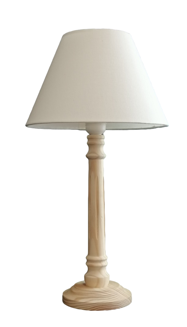 Lampada da tavolo neoclassica in legno tornito, anni '50