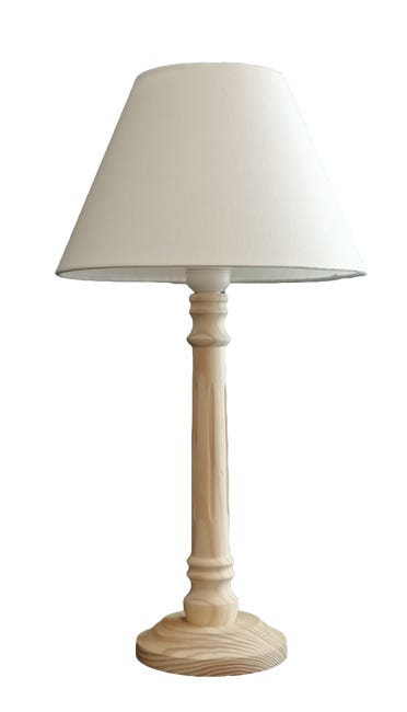 Lampada da tavolo neoclassica in legno tornito, anni '50 Lampada da tavolo neoclassica in legno tornito, anni '50