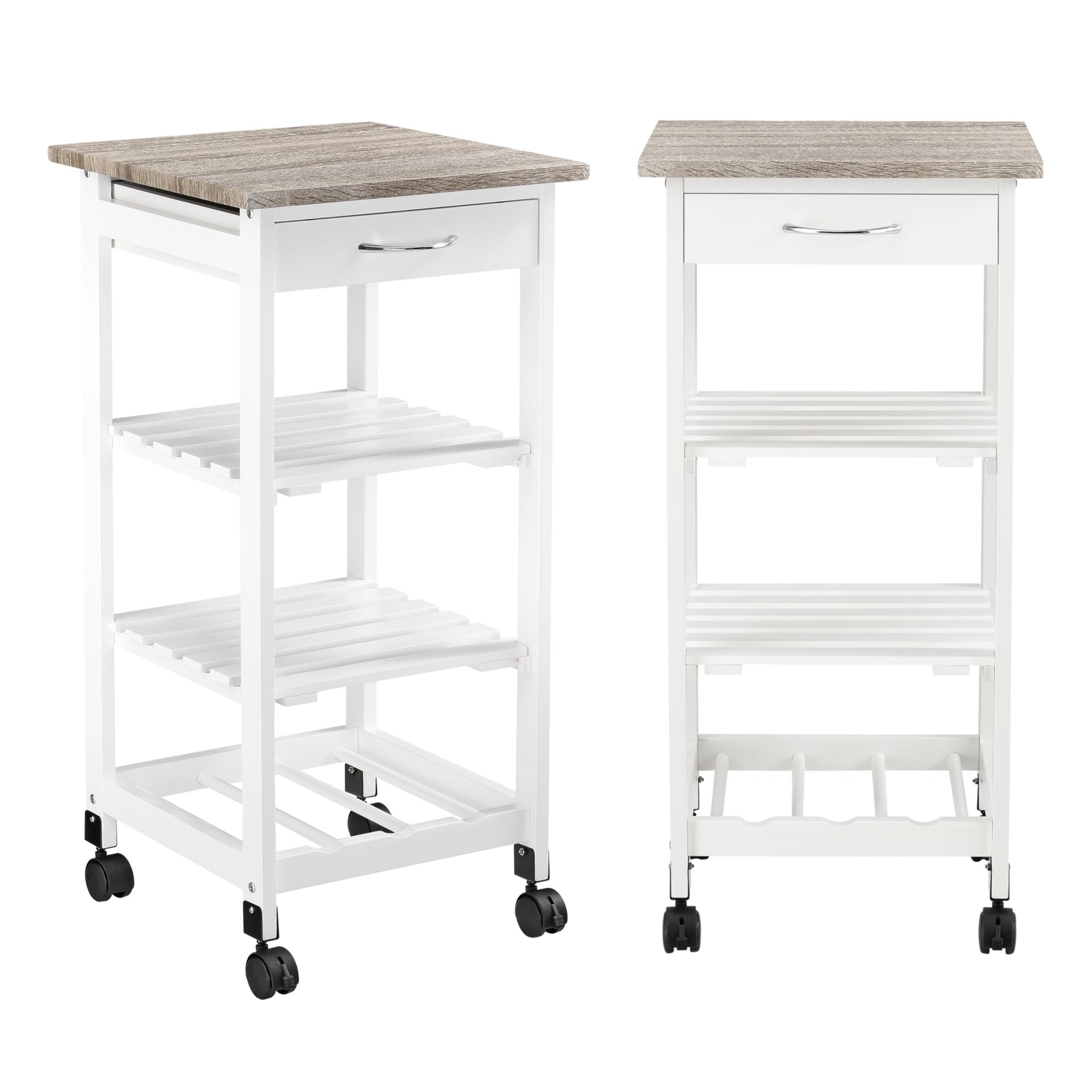 carrello in ferro con ruote