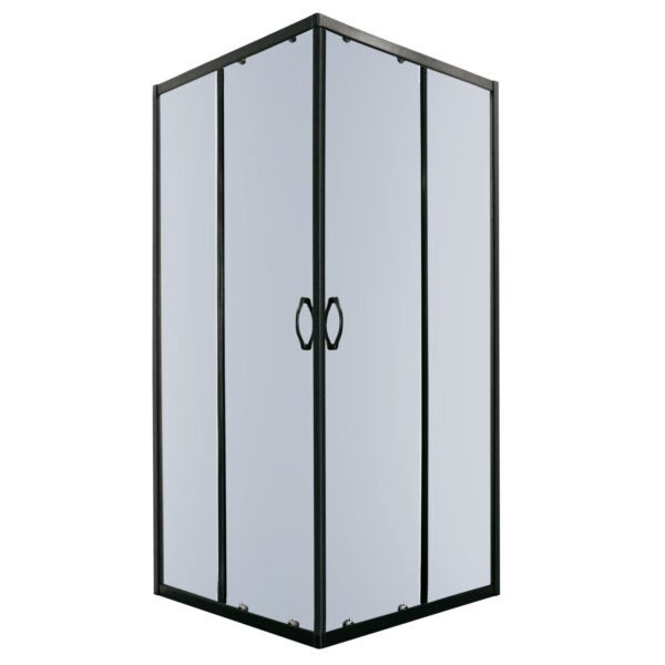Kabina prysznicowa Tiara 90 SQ grafotowe szkło czarne profile KERRA