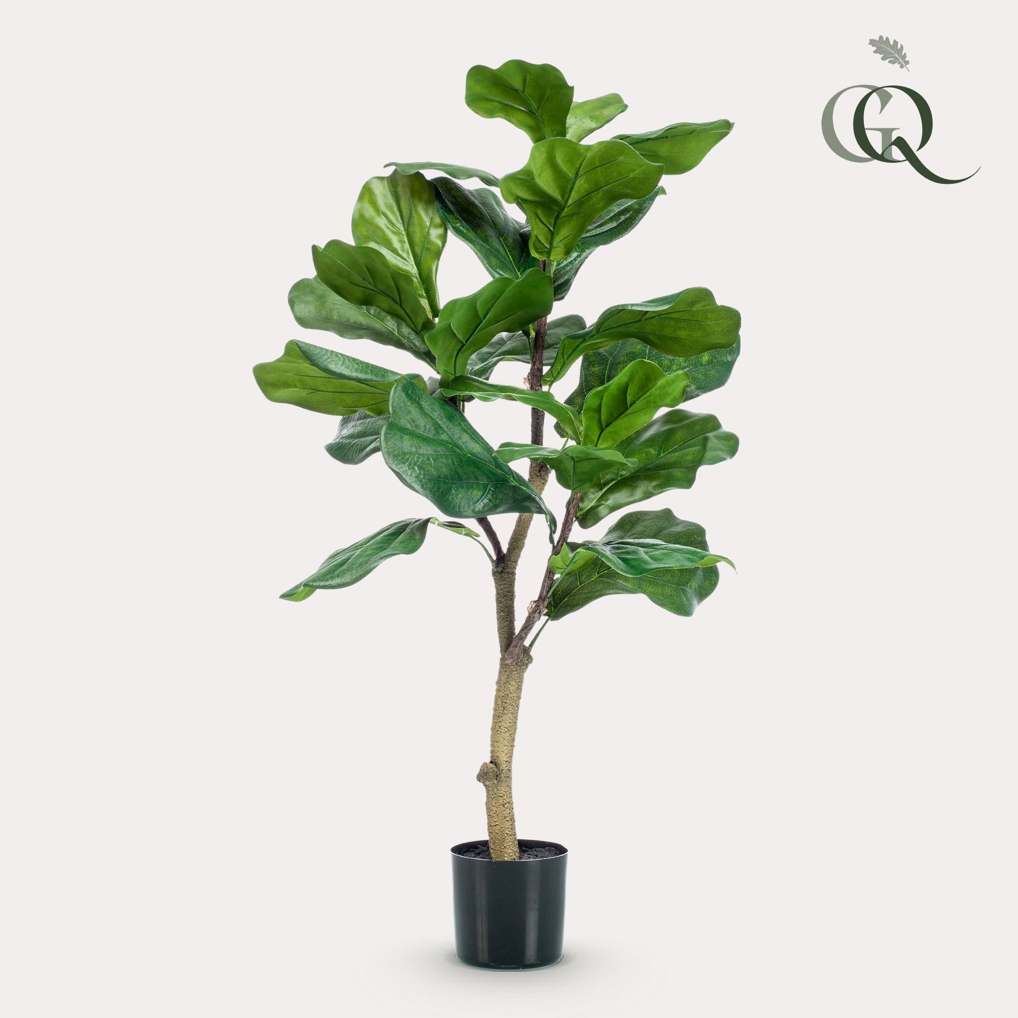 Sztuczny Ficus Lyrata 90 cm – Tabaksplant realistyczna do domu i biura