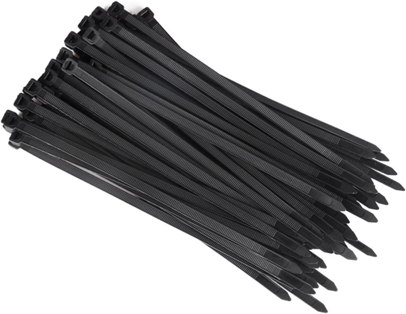 Opaski zaciskowe nylonowe, samozaciskowe, wielozadaniowe, czarne, 200 x 3,6 mm (100 szt.)