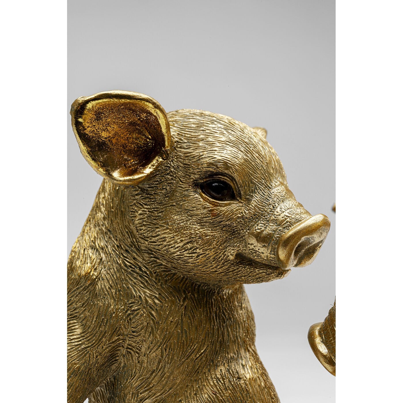 Déco cochons curieux dorés Kare Design - 2