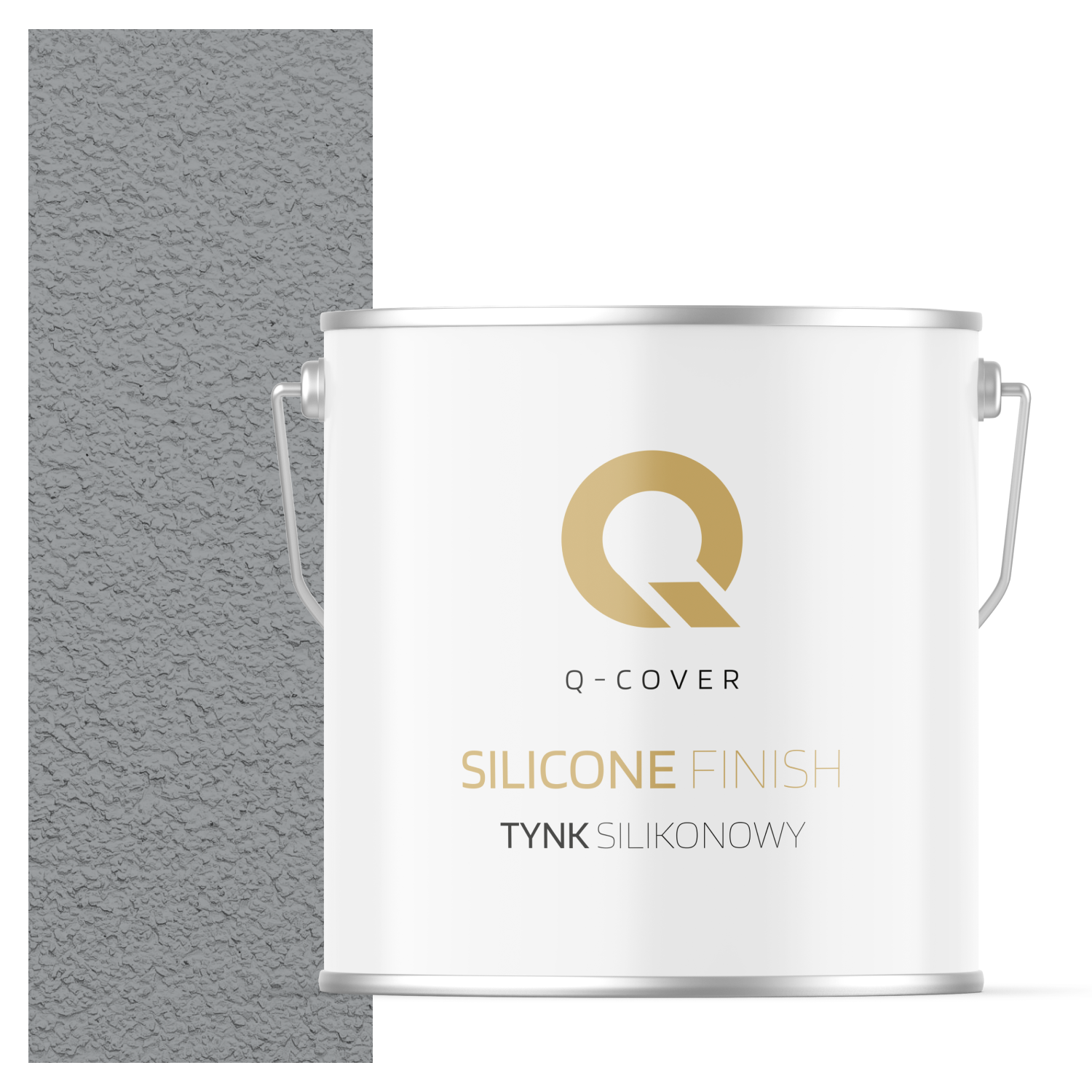 Tynk Silikonowy Elewacyjny Baranek 3.0mm Q-Cover Szaroniebieski F243 7KG