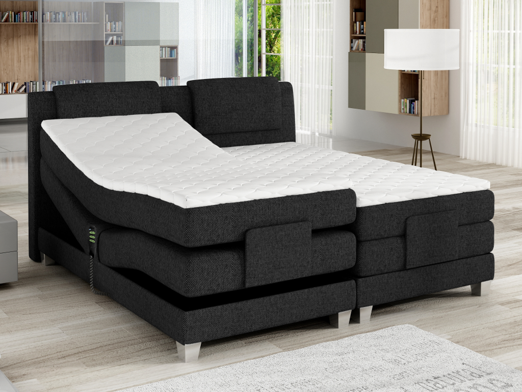Sommiers 2x80x200 Déco Relaxation Electrique - Matelas No Stress