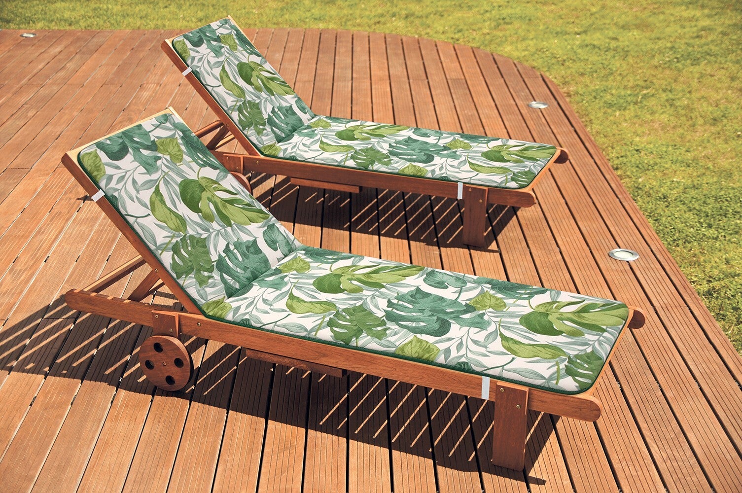 Almofada Para Espreguiçadeira Macio Dobrando Folhas de Palmeira - 3