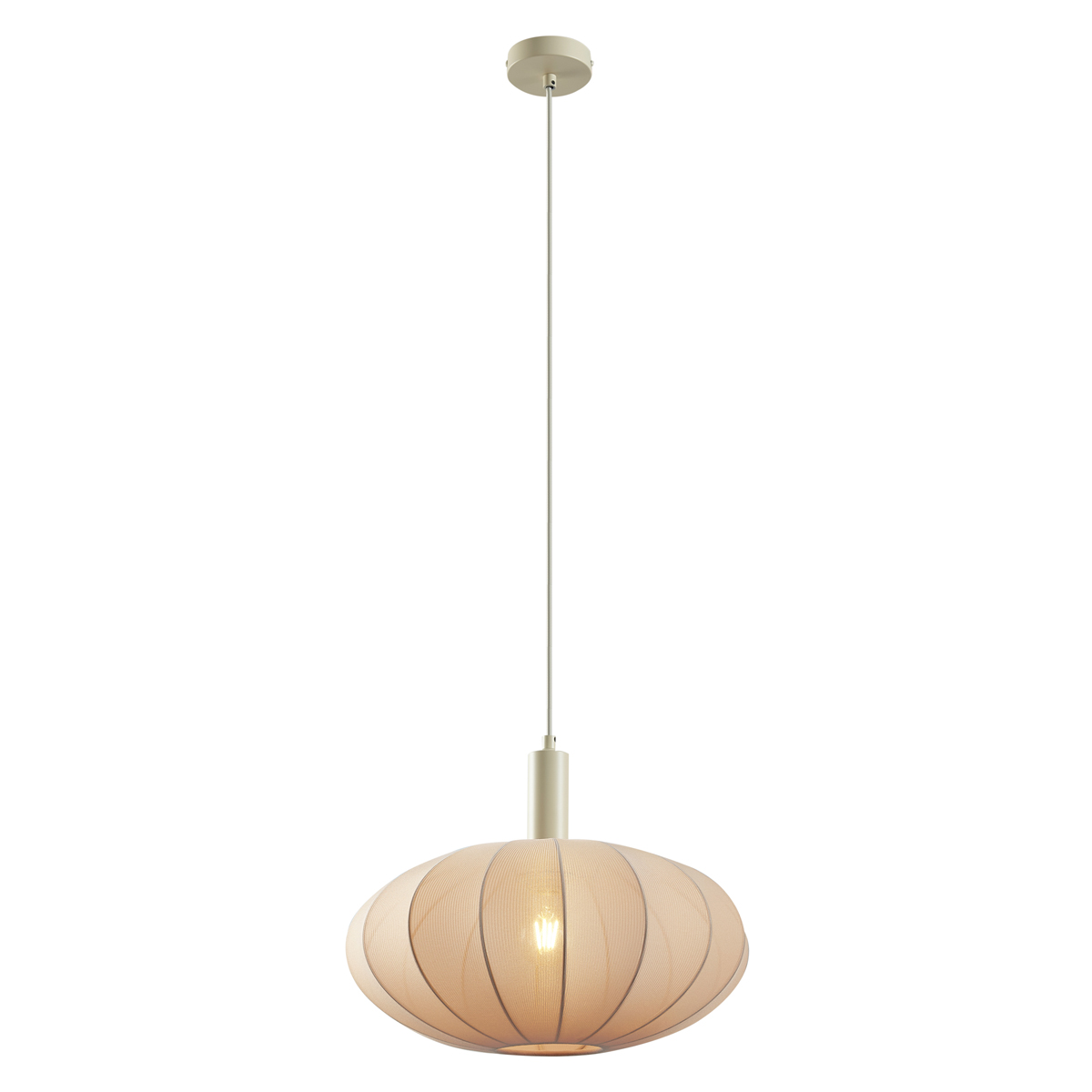 Suspension bida - 1 lumière - Ø 42 cm - Beige - Japandi - Éclairage intérieur - Salon I Chambre I Cuisine I Salle à manger - 2