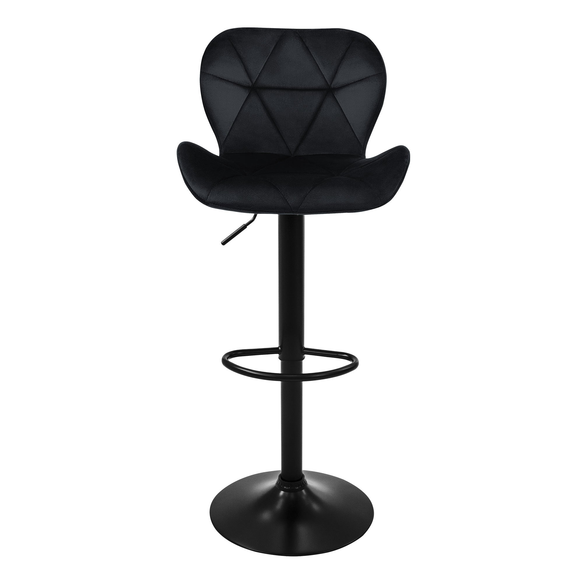 Zestaw 2 stolków barowych z regulacja wysokosci i aksamitnym podnózkiem - 2