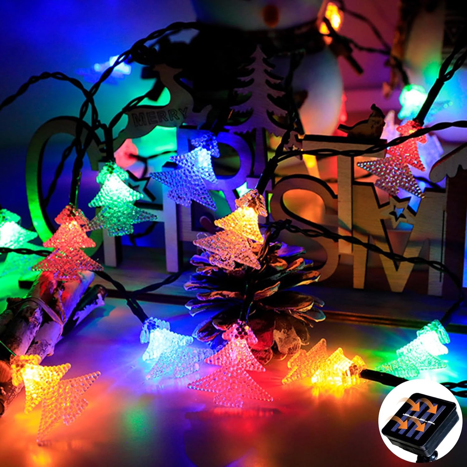 Guirnalda De Luces Solares De 50 Pies, Luces LED Impermeables Para Exteriores, Luces De Patio G40 Con 27 Bombillas E12 Inastillables, Luces Solares De 2700 K Para Decoración De Fiesta En