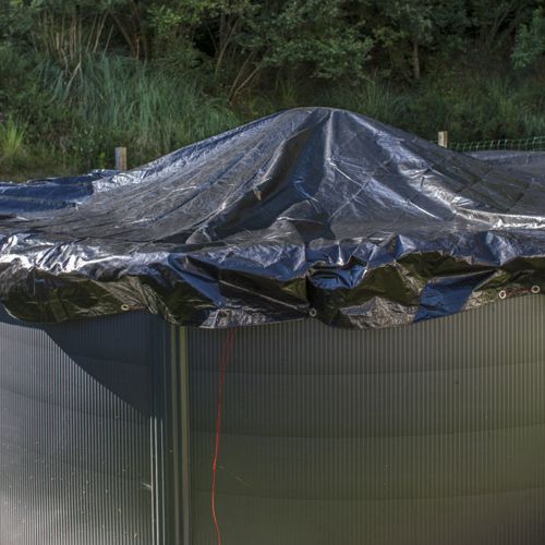 Cuscino gonfiabile in PVC per la copertura della piscina in inverno - 100 x 100 cm - 4