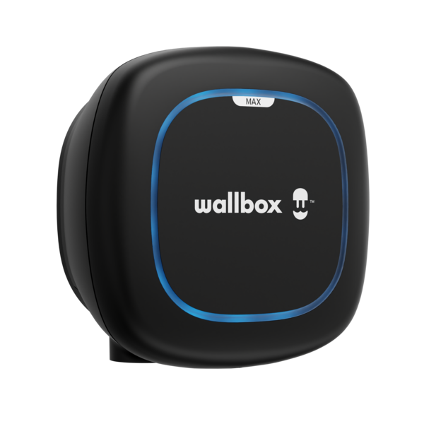 Wallbox Pulsar Max noire - Câble type 2 - 3.7 kW à 22 kW - Equilibrage de charge en opt - 7 mètres