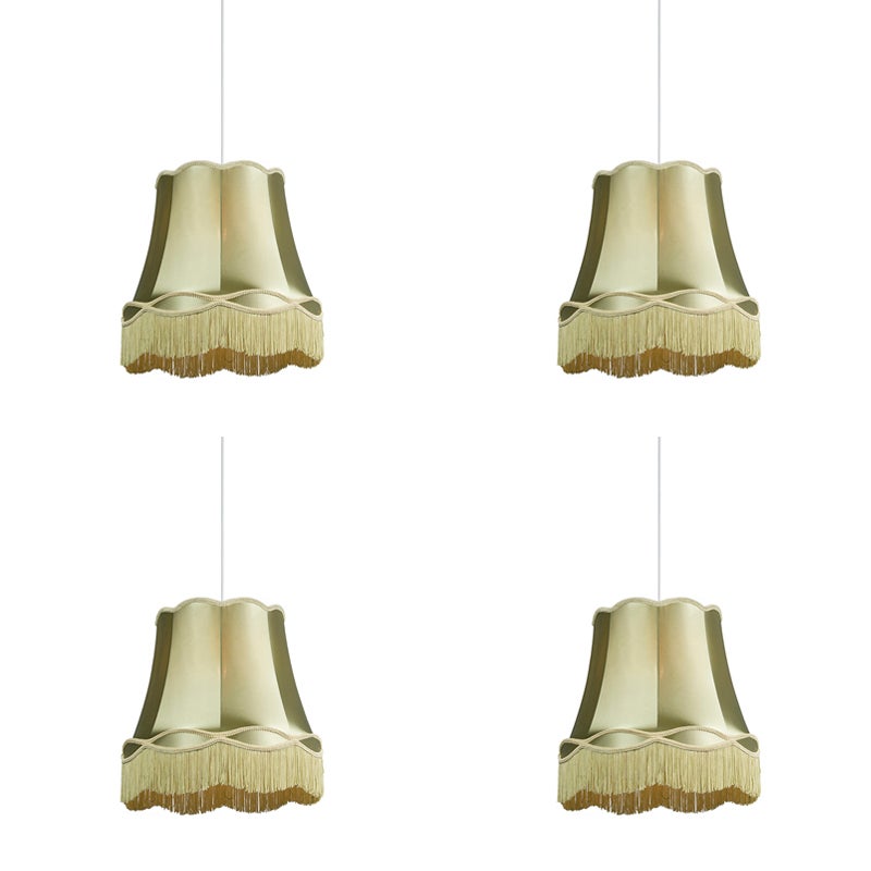 Qazqa retro lampa wisząca z kloszem (1 punkt) - Granny - zielony, okrągły, 45cm wewnętrzne