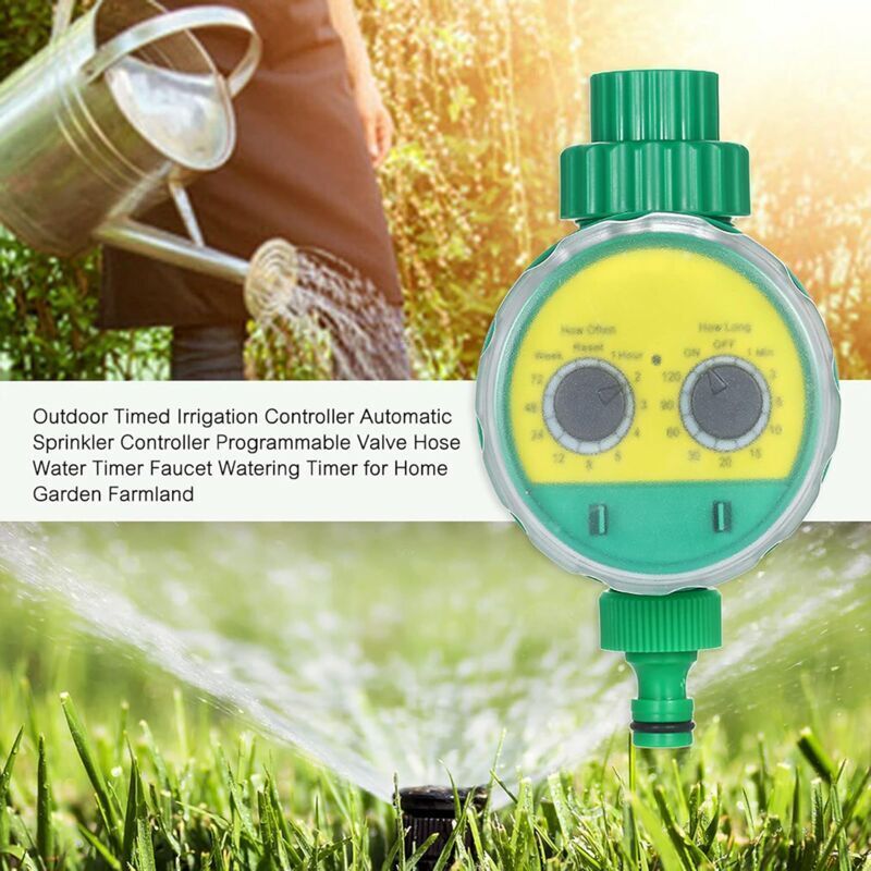 Minuterie d'arrosage automatique Ulisem, contrôleur d'arrosage étanche à LED pour plantes, pelouse, jardin et plantation de légumes - 4