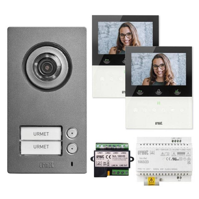 Kit vidÃ©o deux familles Urmet avec MIKRA2 et 2 VOG5W
