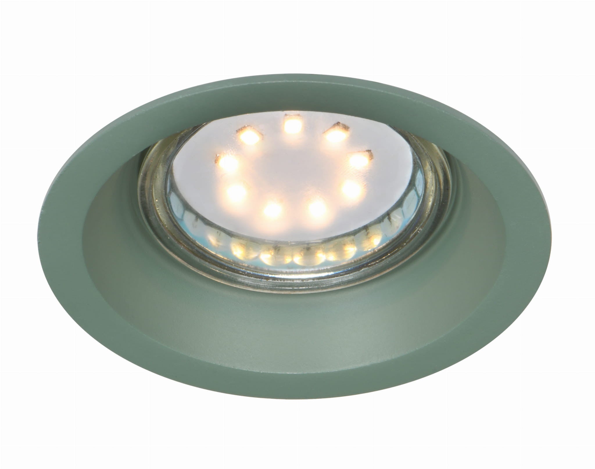 Oprawa sufitowa wpuszczana Sa-12 zielona 1xGU10x35W okrągła IP20 wym: 3,5 x 8,1 x 8,1 cm aluminium Candellux