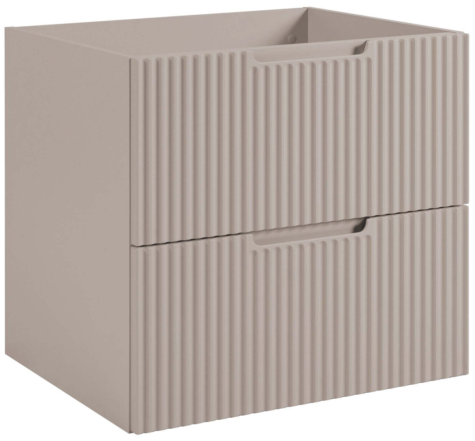 Szafka łazienkowa VENA 60 cm kaszmir ryflowany front frezowany uchwyt