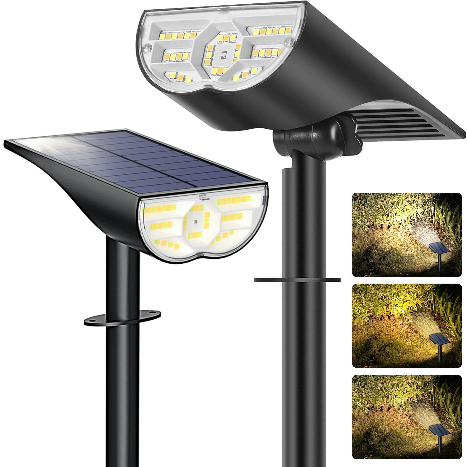 Szt Zewnętrzna lampa solarna RGB kolorowa lampa z trybami oświetlenia lampa solarna ogrodowa projektor solarny w do montażu na Halloween