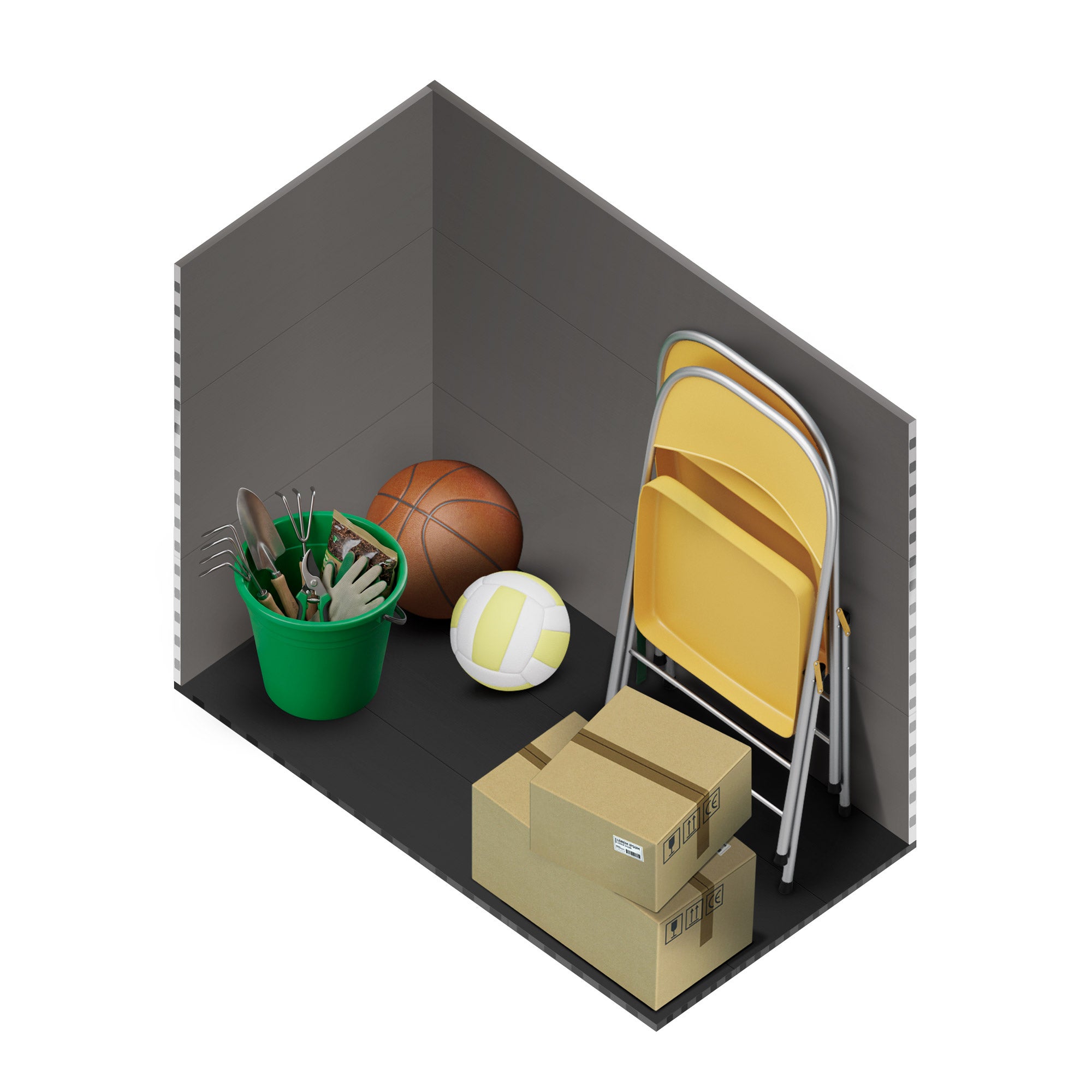 Armario Exterior Resina 1170 L – 140x82x124cm – Suelo Incluido – Puerta Doble y Tapa Abatible - 5