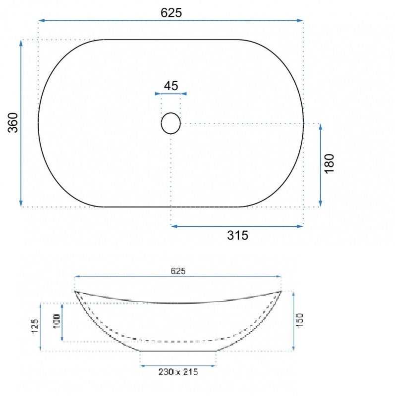 Vasque À Poser Céramique Marbre - 5