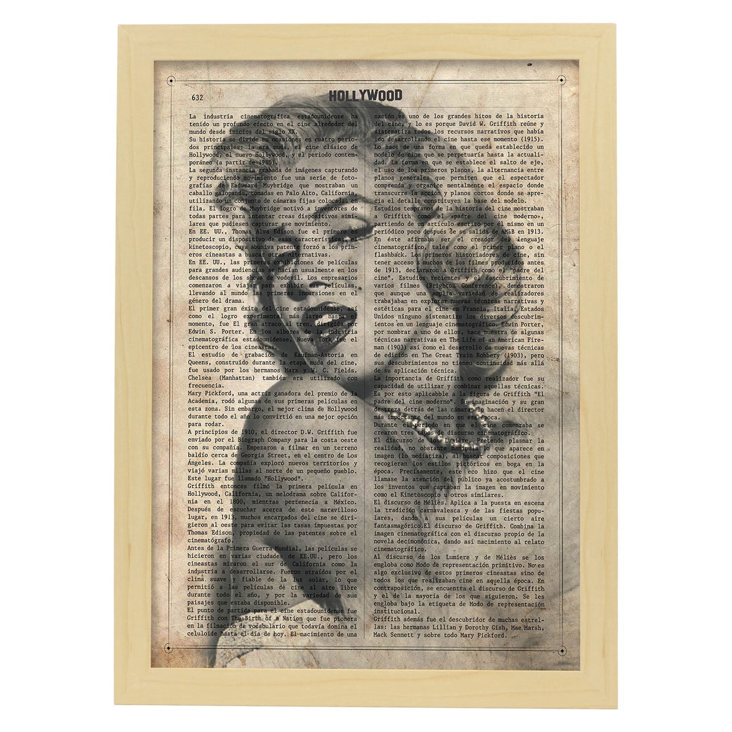 Affiche Art Marilyn Monroe All My Love 40x40cm