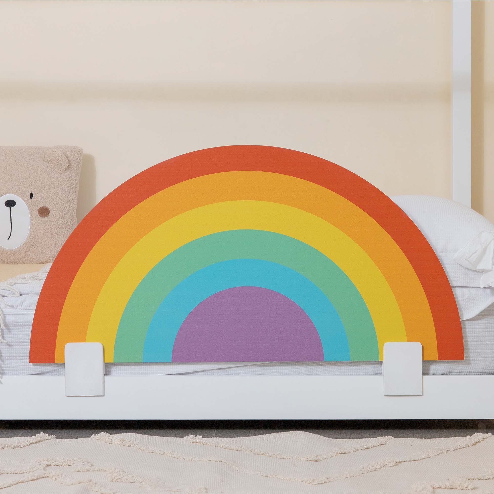 Muemue Barrière de lit multicolore 44x87x2cm - 4