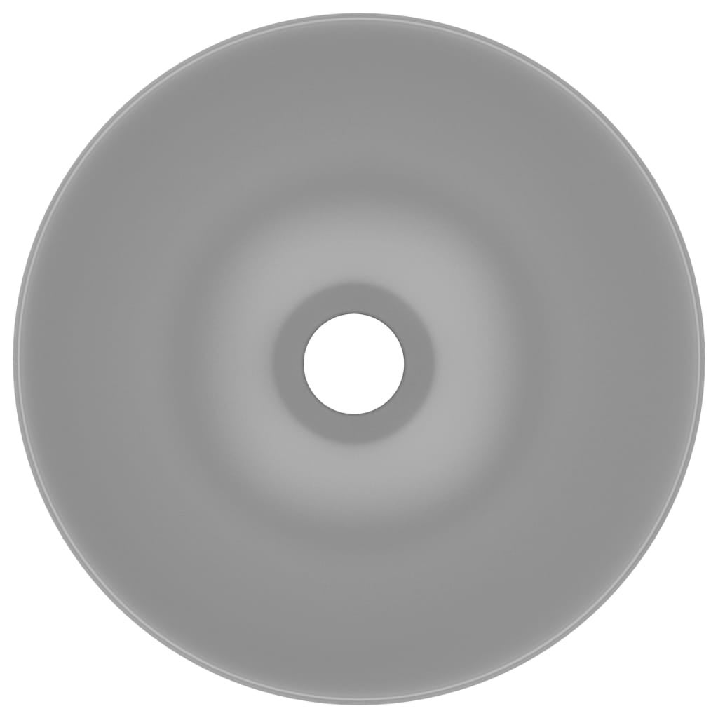 Maison Exclusive - Lavandino da Bagno in Ceramica Grigio CMaison Exclusive - aro Rotondo - 4