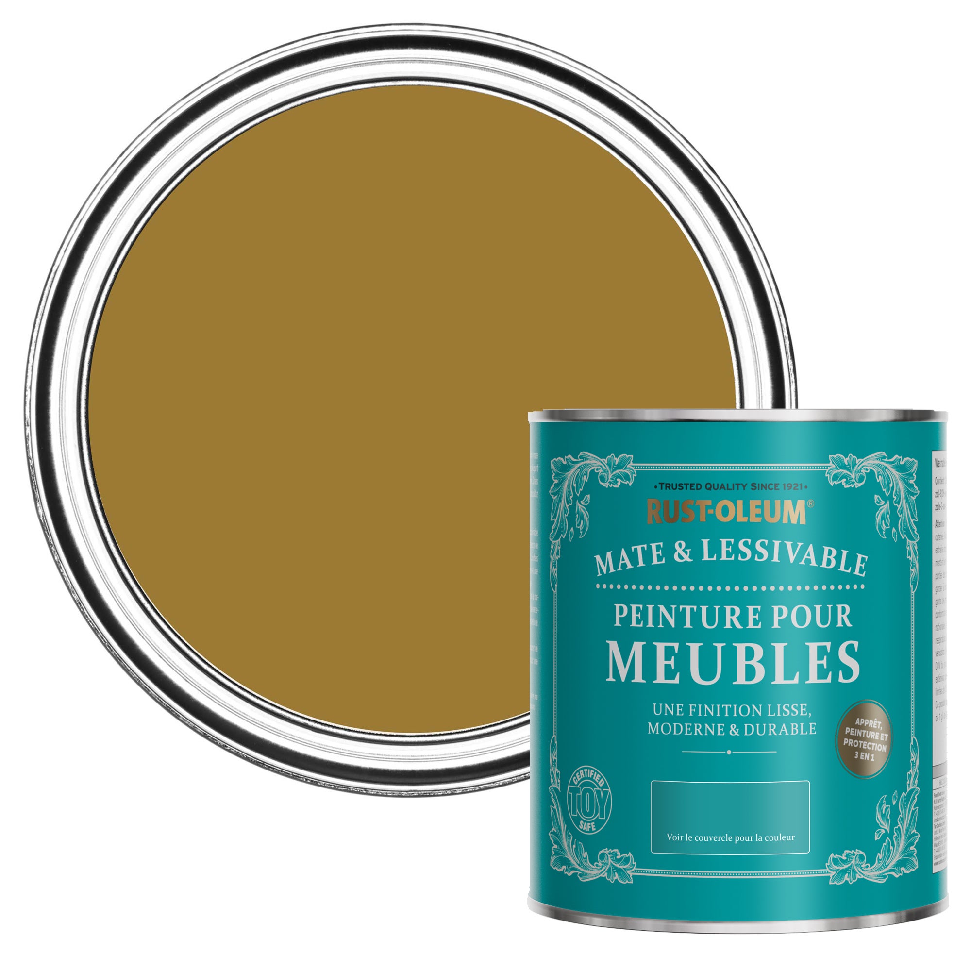 Peinture Jaune Mate et Lessivable pour Meubles RUST-OLEUM - Moisson ...