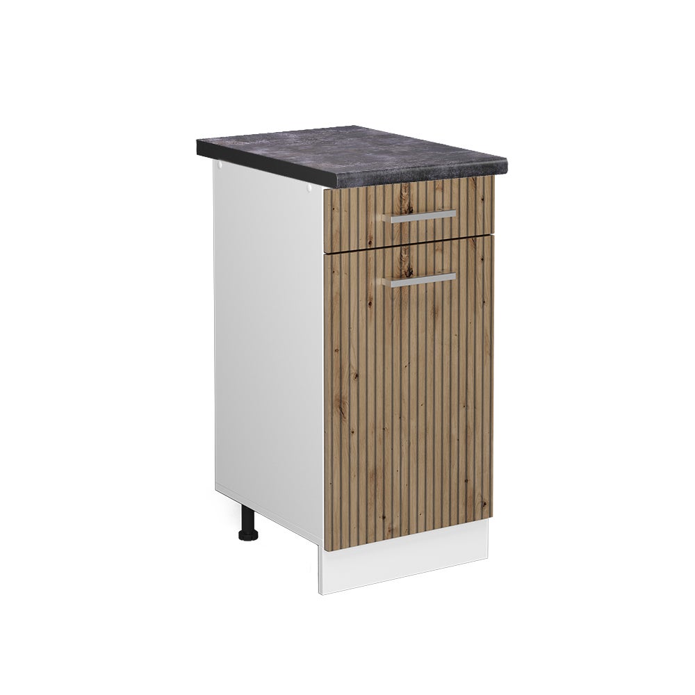 Vicco Szafka dolna do kuchni R-Line, Dąb rzemieślniczy, 40 cm , BP Antracyt