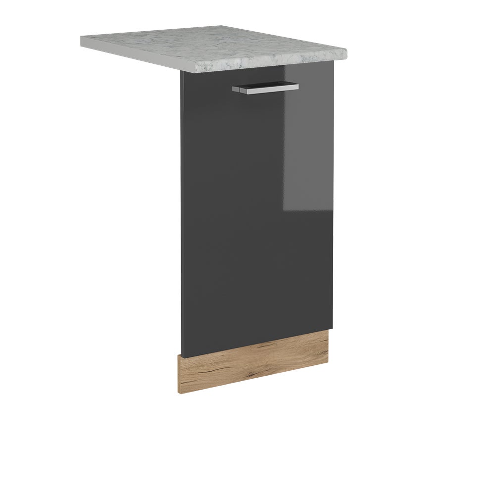 Vicco Panel przedni zmywarki R-Line, Antracyt wysoki połysk, 45 cm , BP Marmur