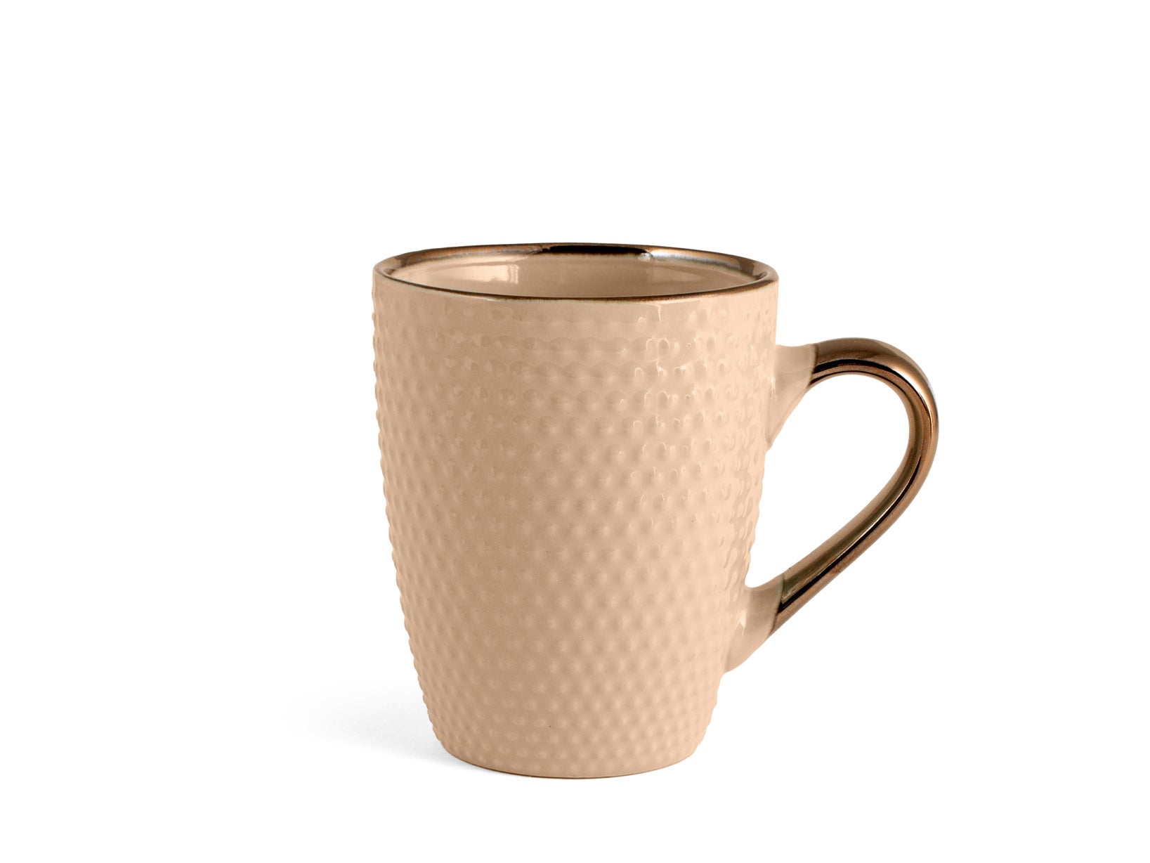 Set 6 Tazze H&amp;h Dots In Stoneware - Colorati Assortiti, Senza Piattino, Capienza 380ml