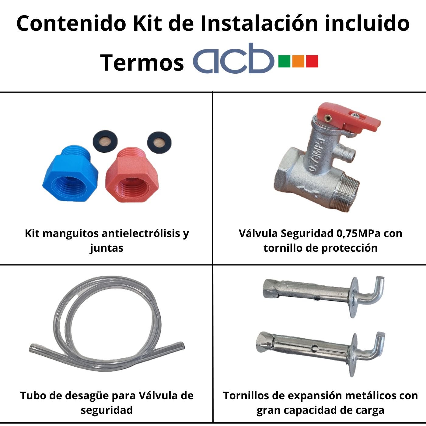TERMO ELÉCTRICO ACB 80 L, CLASE ENERGÉTICA 