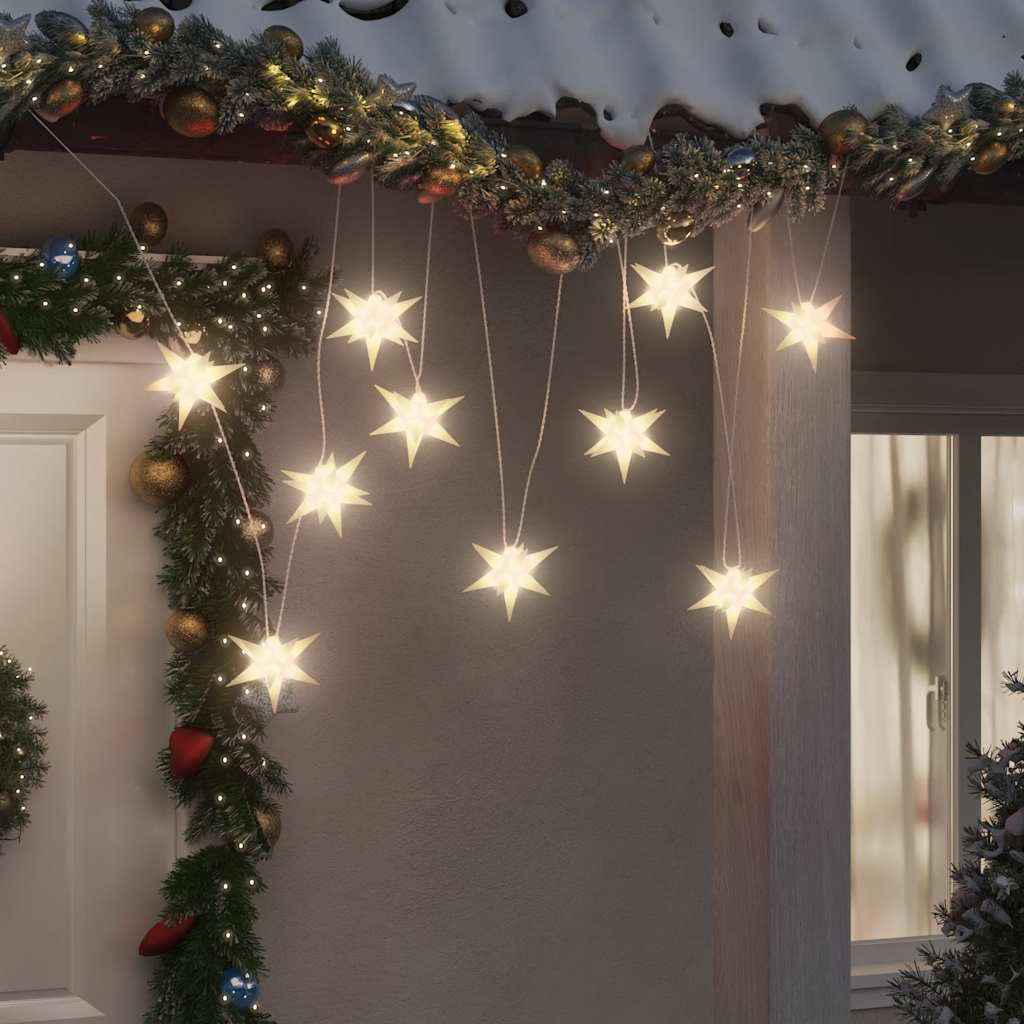Sznur świecących lampek, 10 LED, białe, 10 cm vidaXL