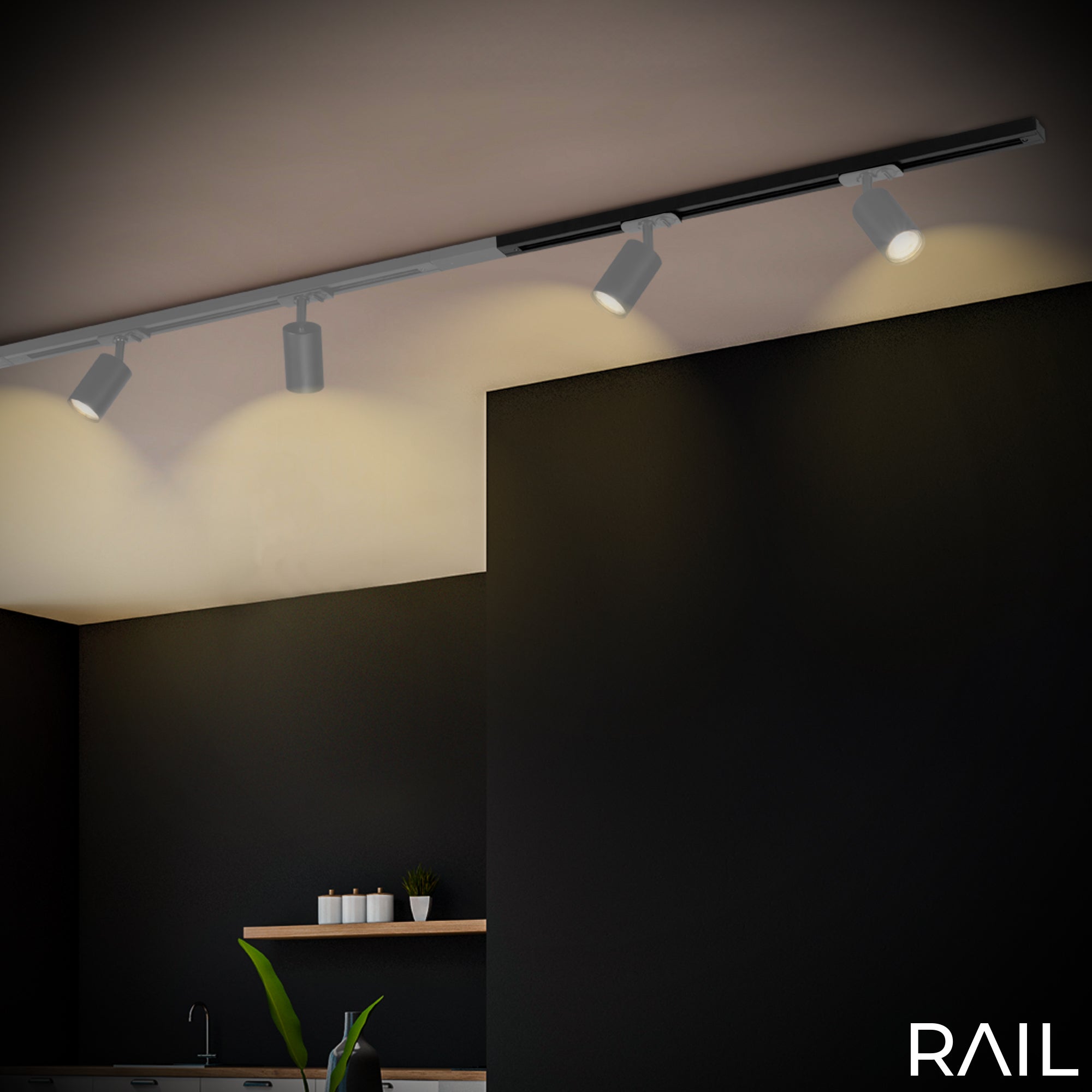 Alimentatore Rail Metallo Nero Opaco - 5