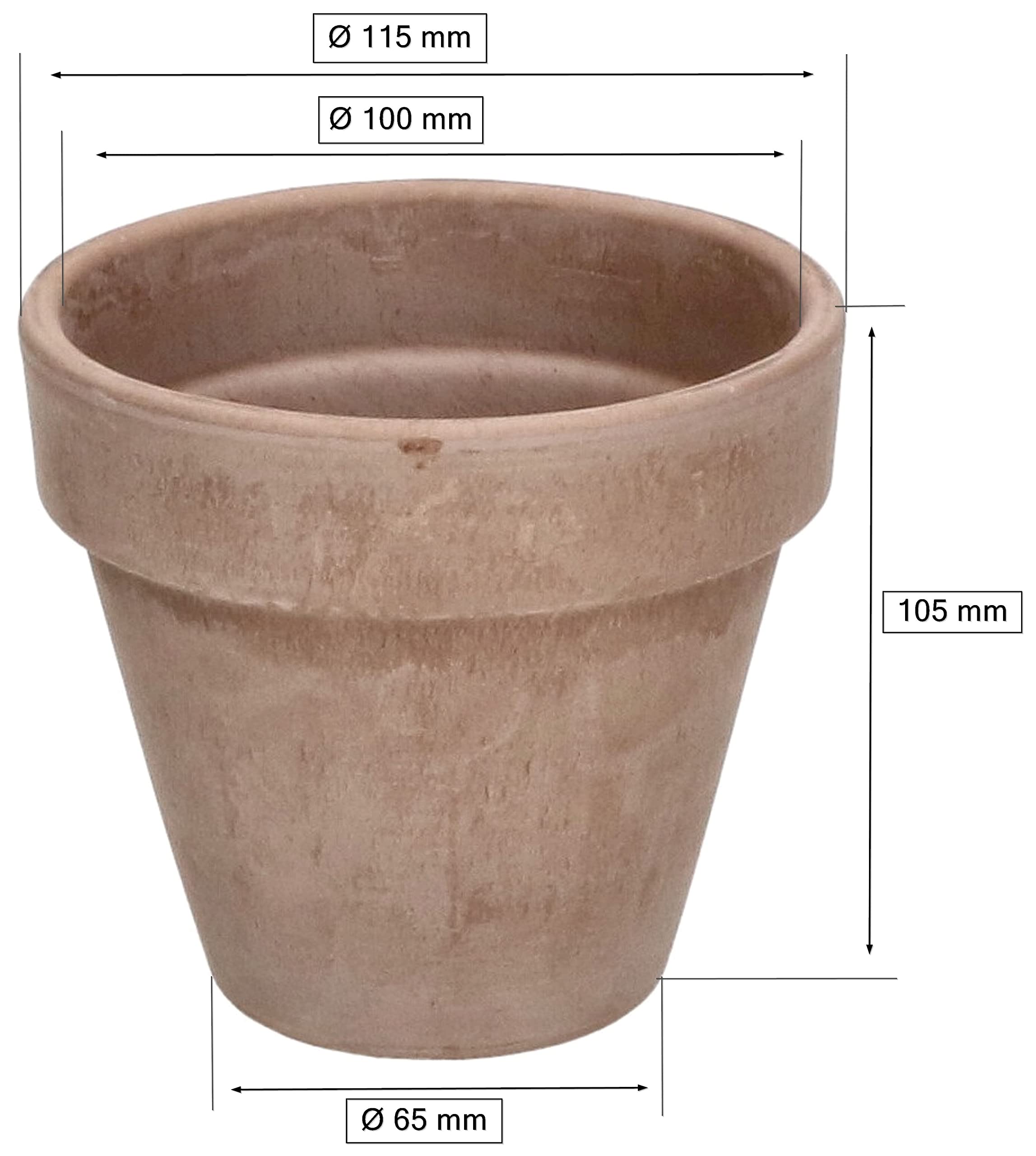 Doniczka gliniana fi 31 donica osłonka ceramiczna terakota - KOTARBAU - 2