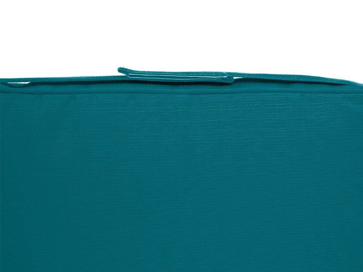 Galette de chaise carrée Bleu canard - Hespéride - 7