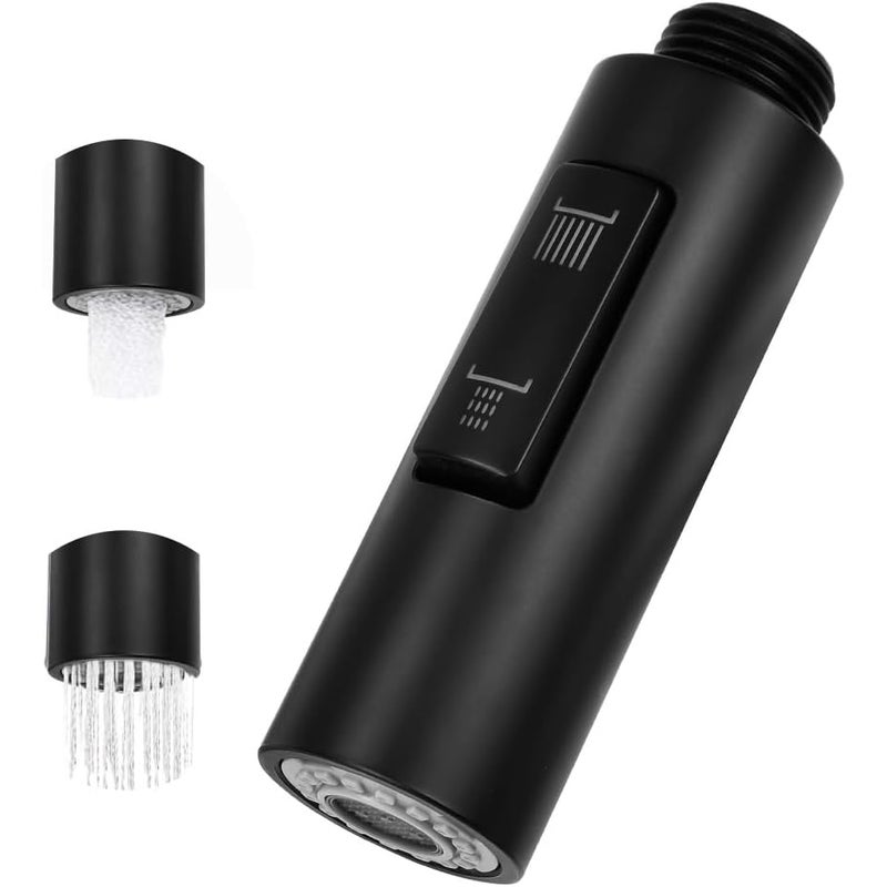 Wyciągana bateria natryskowa 2-tryby, głowica natrysku kuchennego — czarna