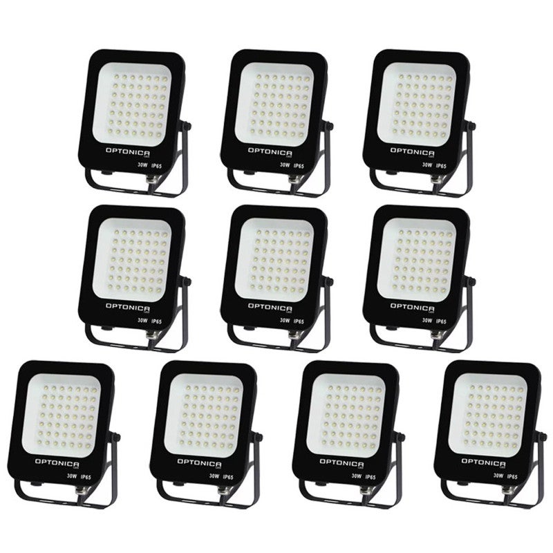 Projecteurs LED WELLIT CRE 48W - Lot De 10 - 12V/24V - IP68 - Pour Véhicules, Bateaux, 4x4