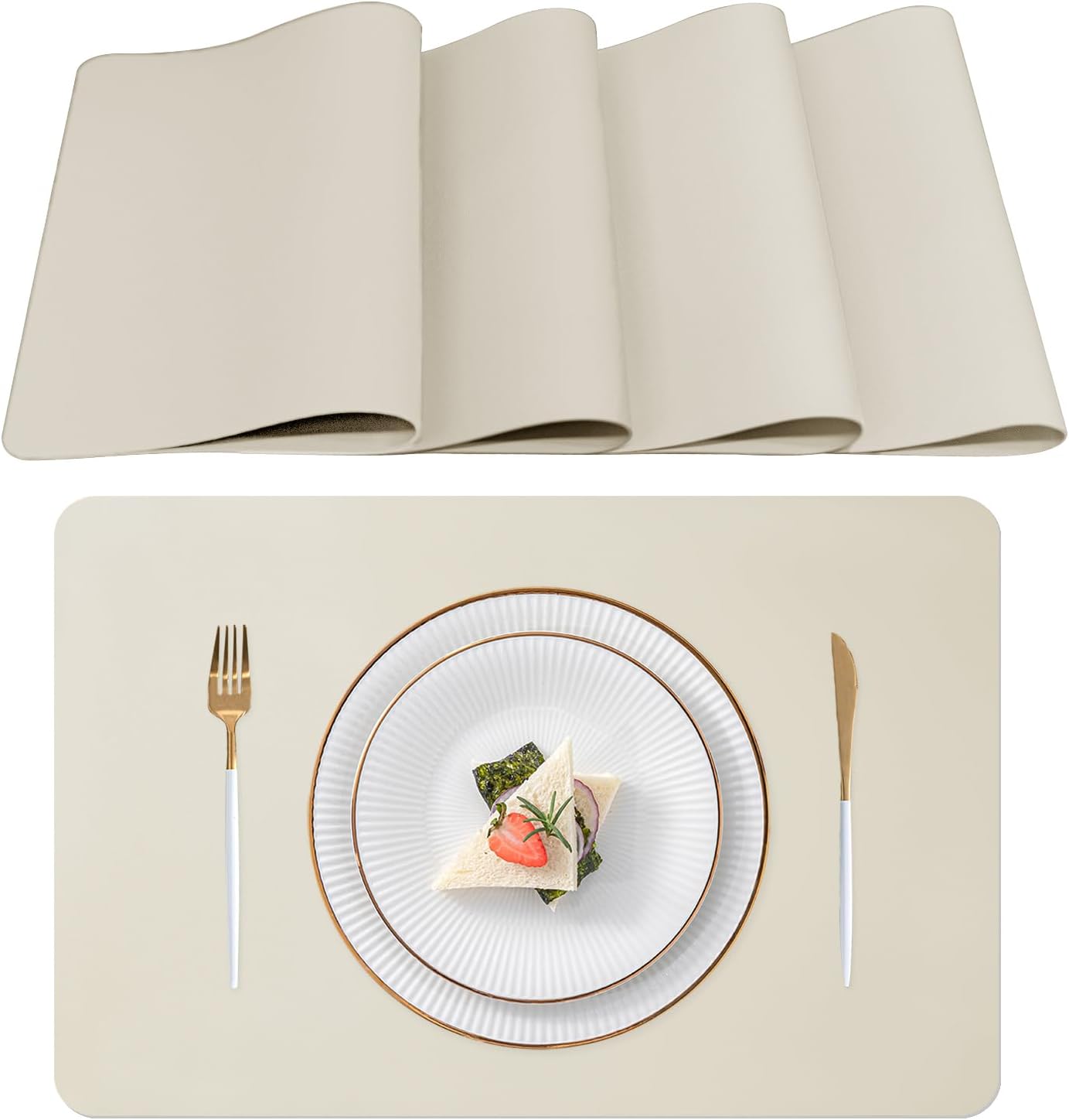 Lot de 4 Sets de Table Lavables,Set de Table, Résistants à la Chaleur ...