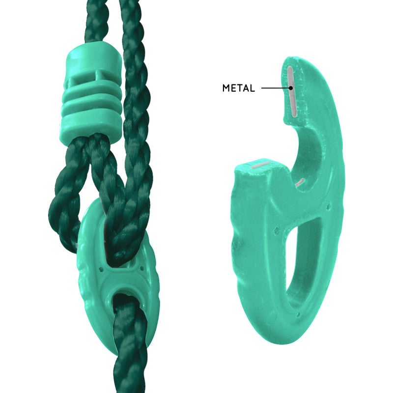 Portique 3 agrès en métal avec face à face MALO MENTHE - 7