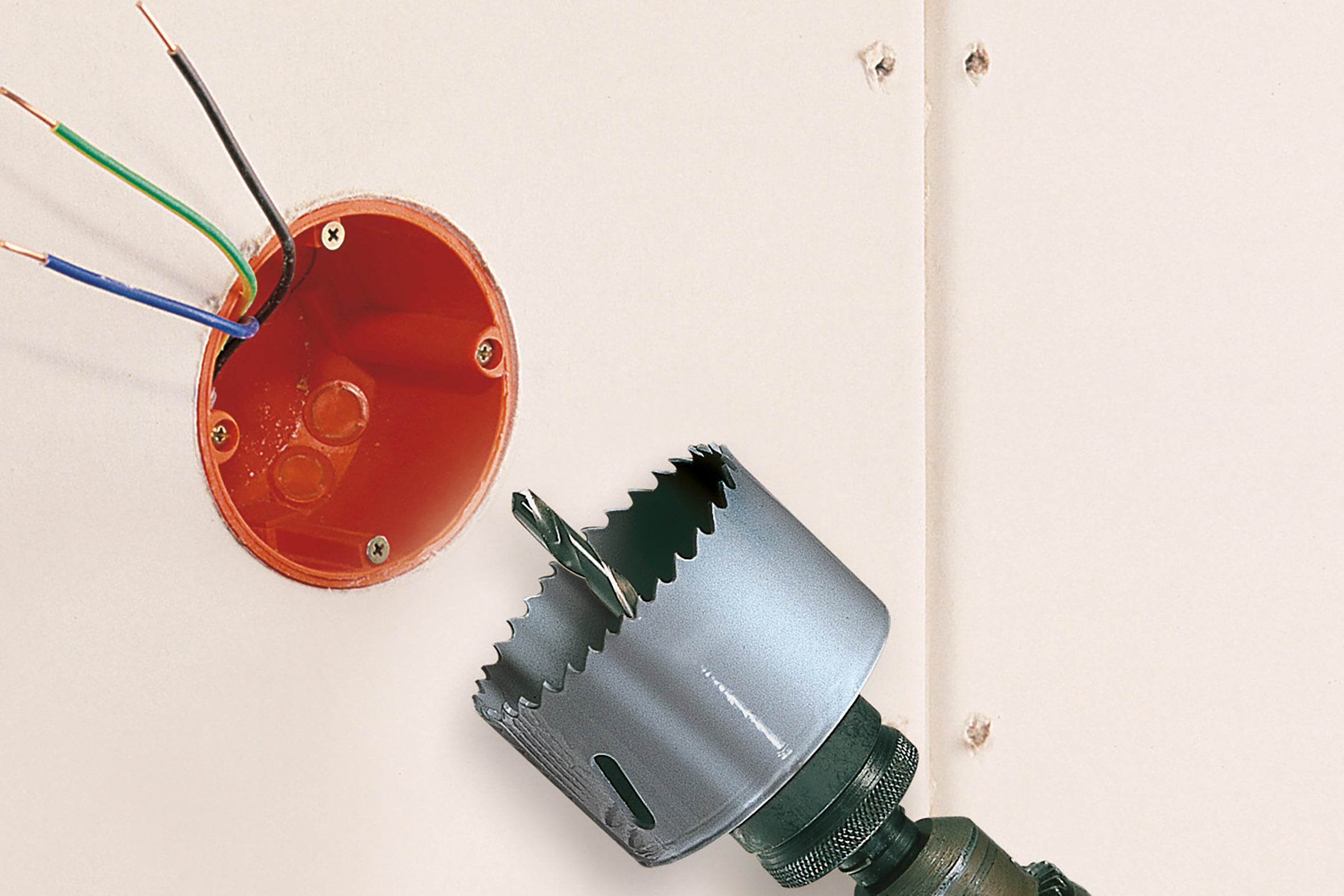 Zestaw otwornic BiM „Elektryka i hydraulika” – średnice 35, 40, 51, 65, 68 mm – głębokość cięcia 40 mm – wolfcraft 3764000 - 3